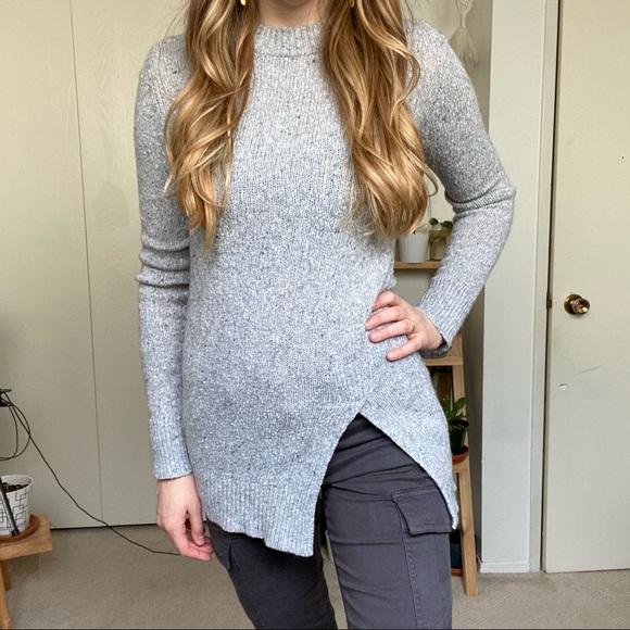Zara Sweaters - Zara | grey knit wool sweater tunic